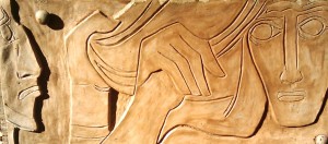 10th station of the cross: Jesus' clothes are taken