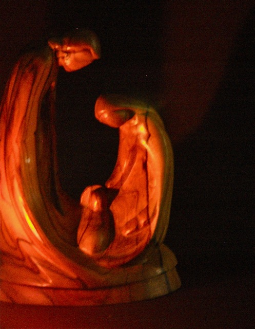 Carving of the holy family
